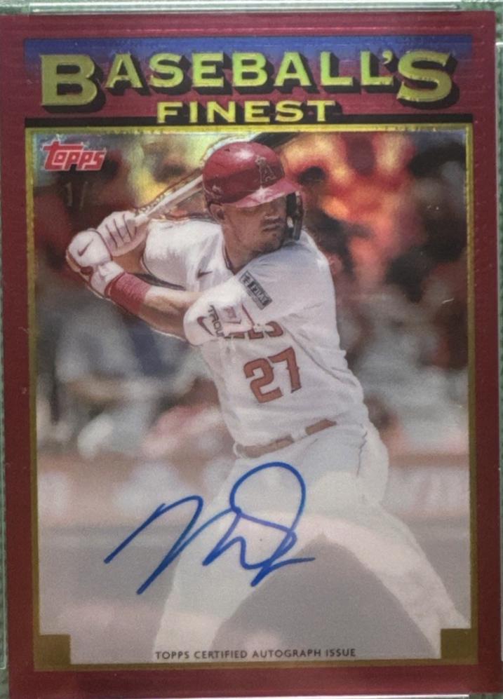 Mike Trout [Red Refractor] #93A-MT