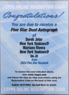 Derek Jeter / Mariano Rivera #DA-JR