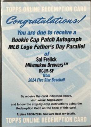 Sal Frelick [Father's Day] #RCJM-SF