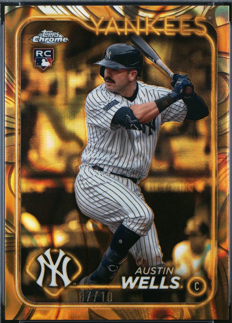 Austin Wells [Gold Lava Refractor] #102