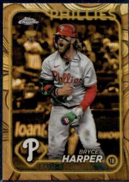 Bryce Harper [Gold Wave Refractor] #69