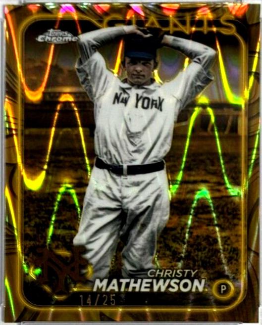 Christy Mathewson [Gold RayWave Refractor] #56