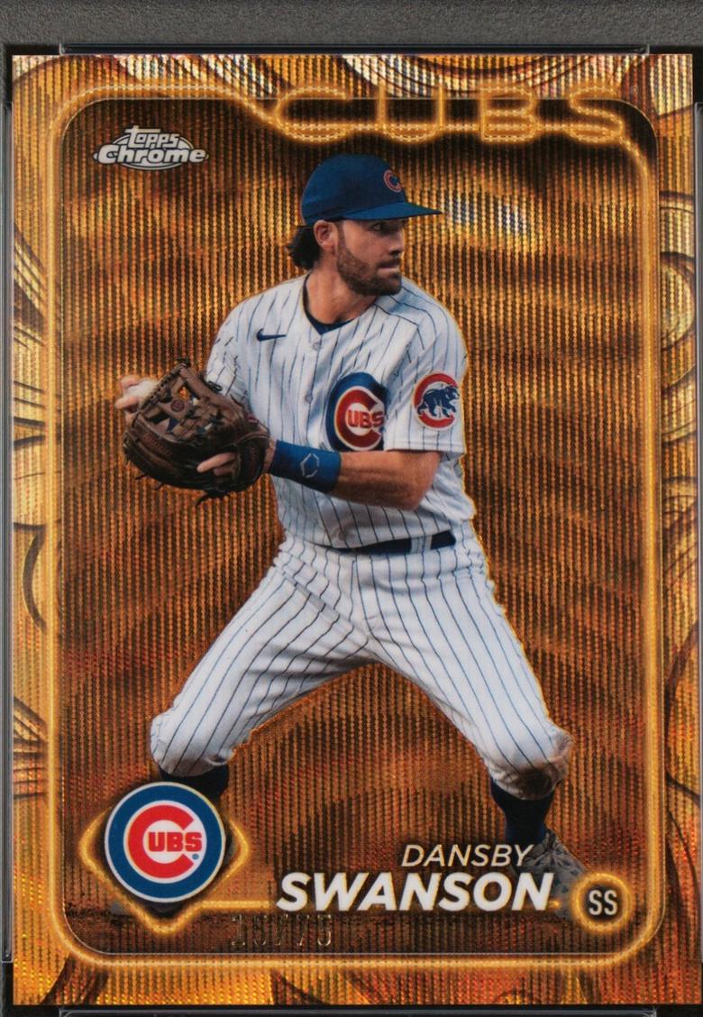 Dansby Swanson [Gold Wave Refractor] #82