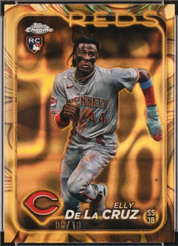 Elly De La Cruz [Gold Lava Refractor] #44