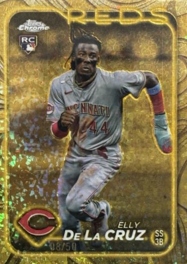 Elly De La Cruz [Mini-Diamond Gold Refractor] #44