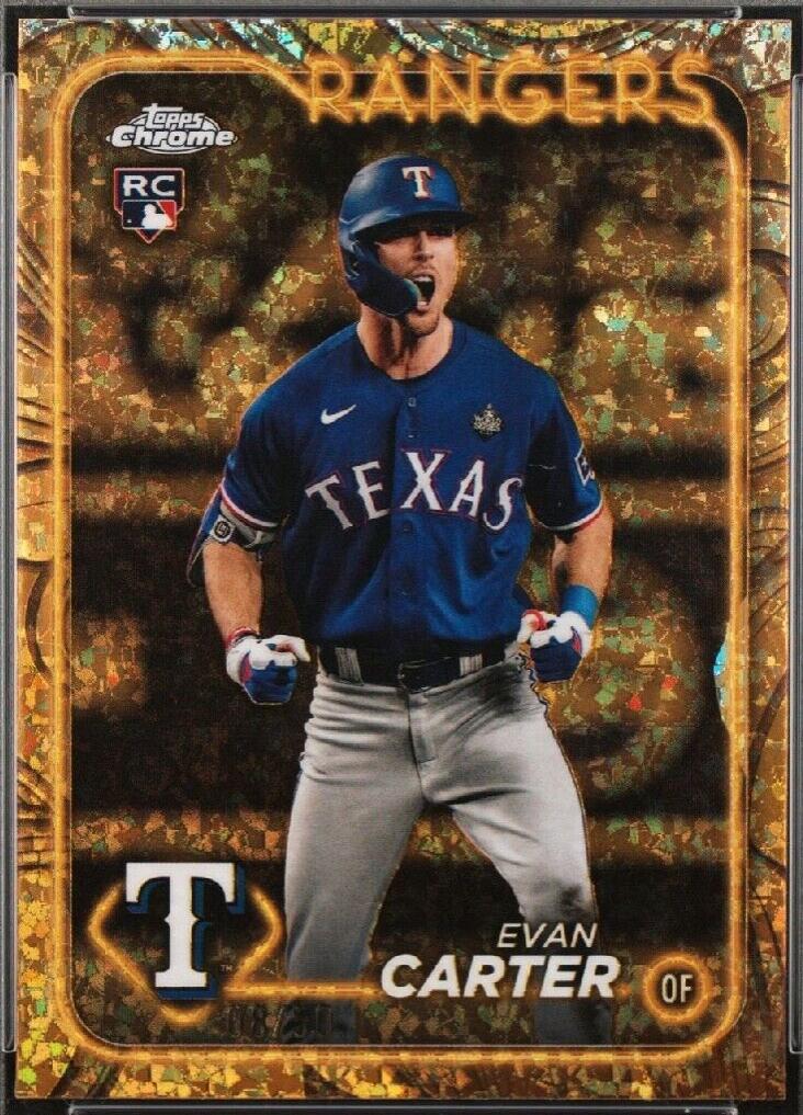 Evan Carter [Mini-Diamond Gold Refractor] #71