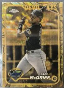 Fred McGriff [Gold Wave Refractor] #112