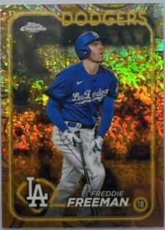 Freddie Freeman [Mini-Diamond Gold Refractor] #5