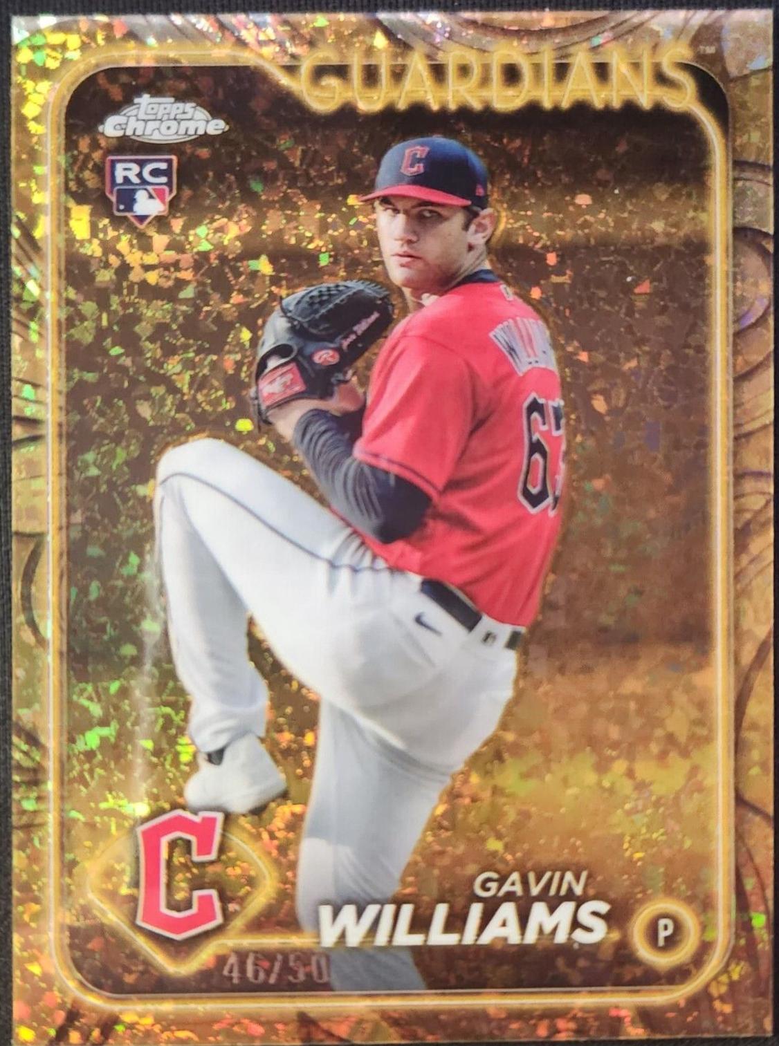 Gavin Williams [Mini-Diamond Gold Refractor] #105