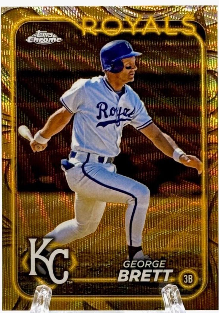 George Brett [Gold Wave Refractor] #16
