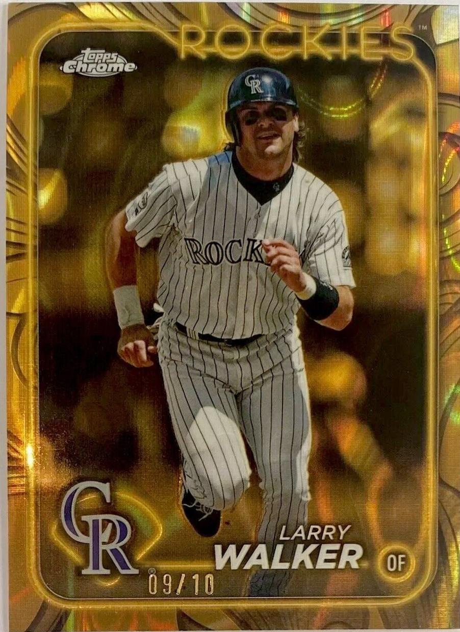 Larry Walker [Gold Lava Refractor] #9