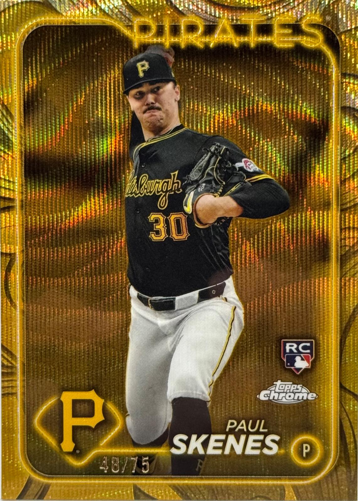 Paul Skenes [Gold Wave Refractor] #36