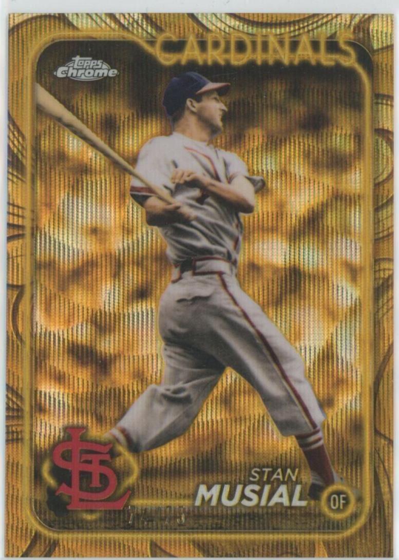 Stan Musial [Gold Wave Refractor] #103