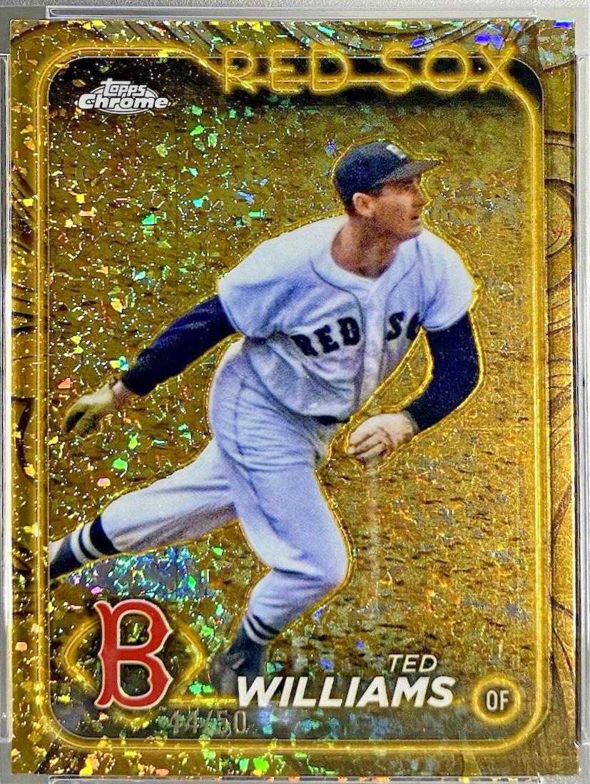 Ted Williams [Mini-Diamond Gold Refractor] #109
