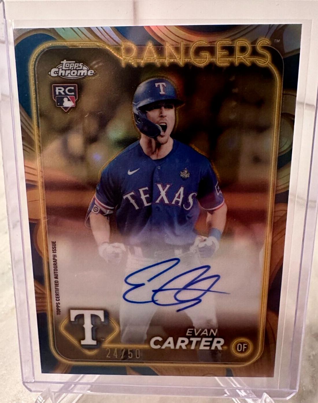 Evan Carter [Blue Gold] #CGA-EC