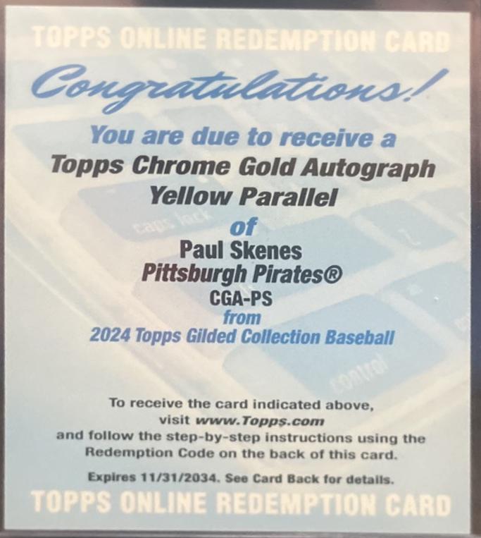 Paul Skenes [Yellow Gold] #CGA-PS