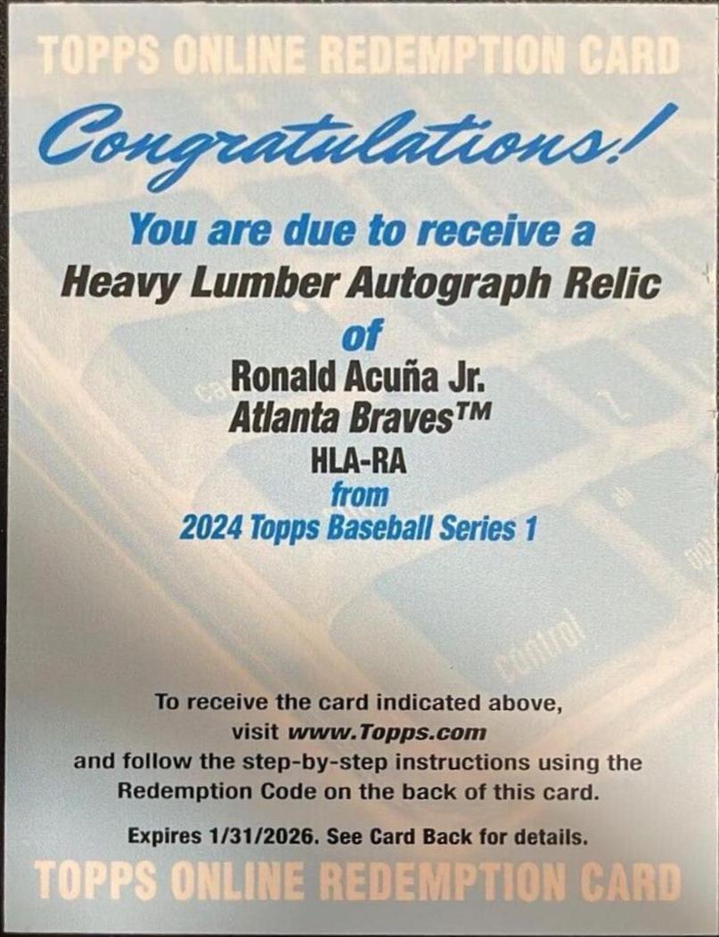 Ronald Acuna Jr. #HLA-RA