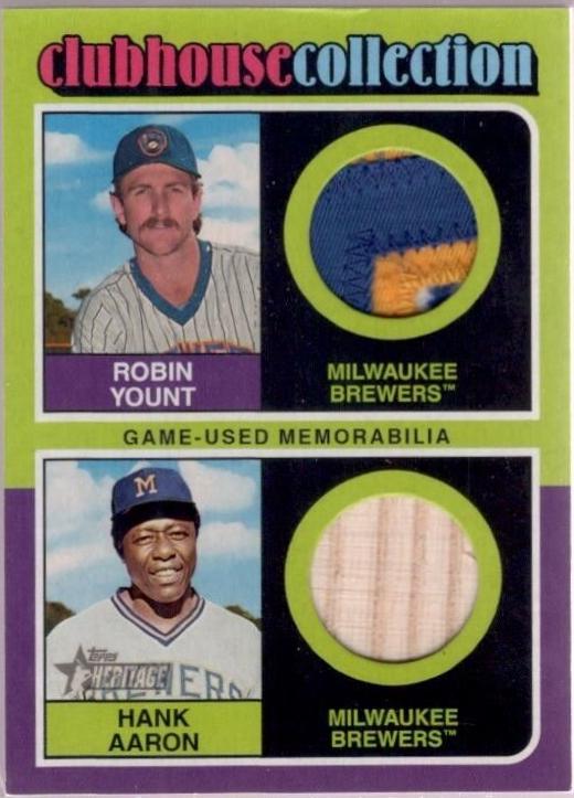 Robin Yount / Hank Aaron [Patch] #CCDR-YA