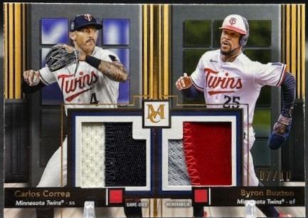 Carlos Correa / Byron Buxton [Gold] #DMMR-COB
