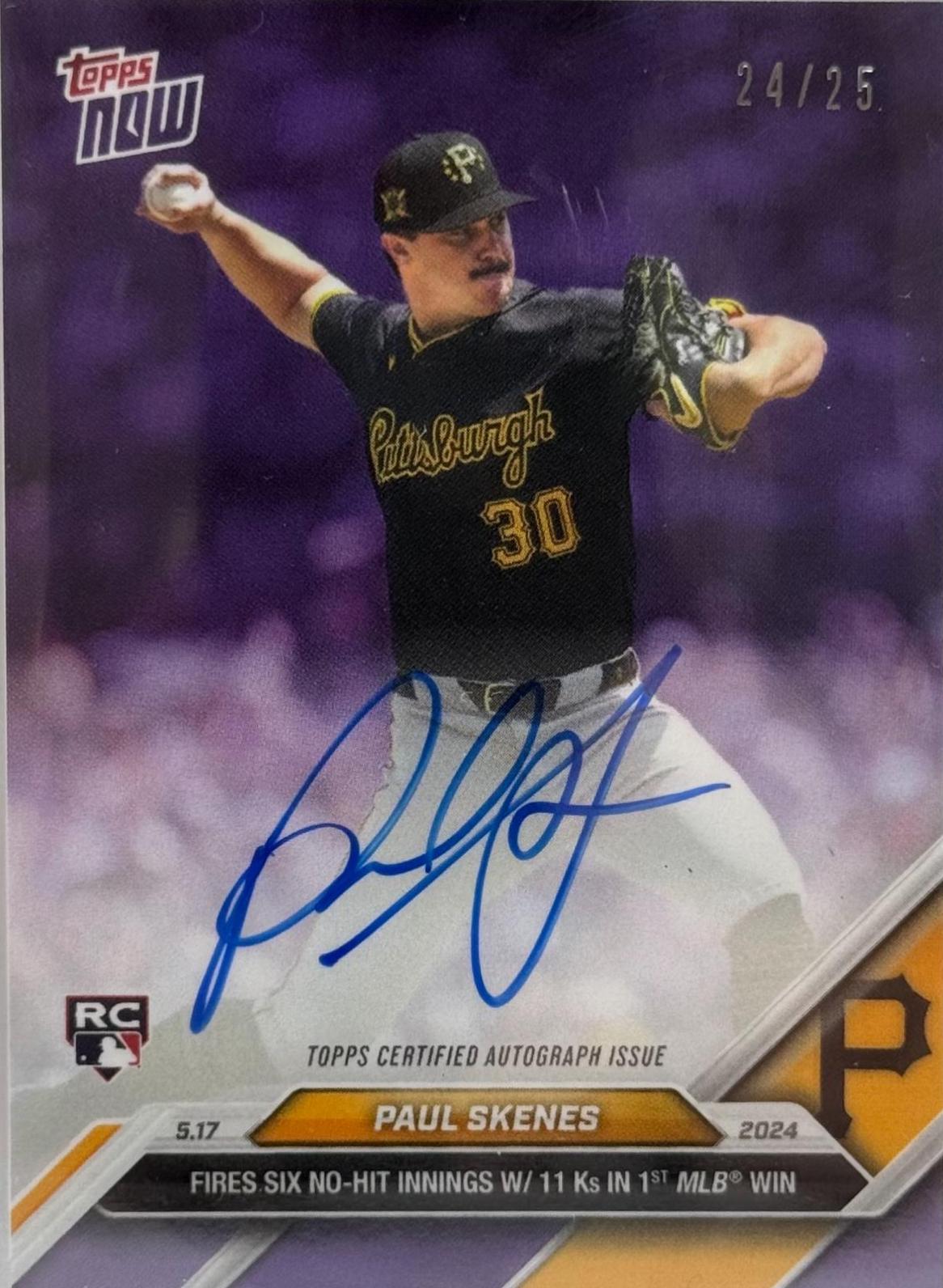 Paul Skenes [Autograph Purple] #201A