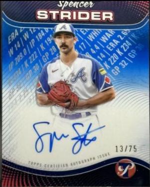 Spencer Strider [Blue Refractor] #PPA-SS