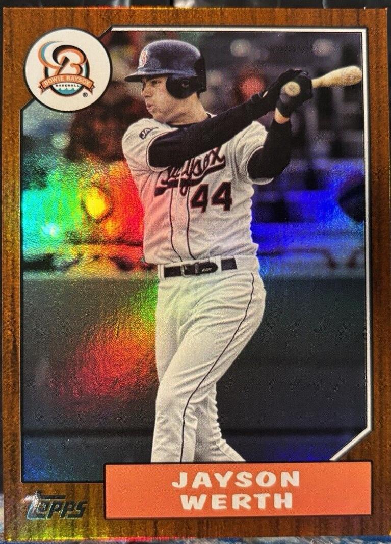 Jayson Werth [Orange] #MILB-1