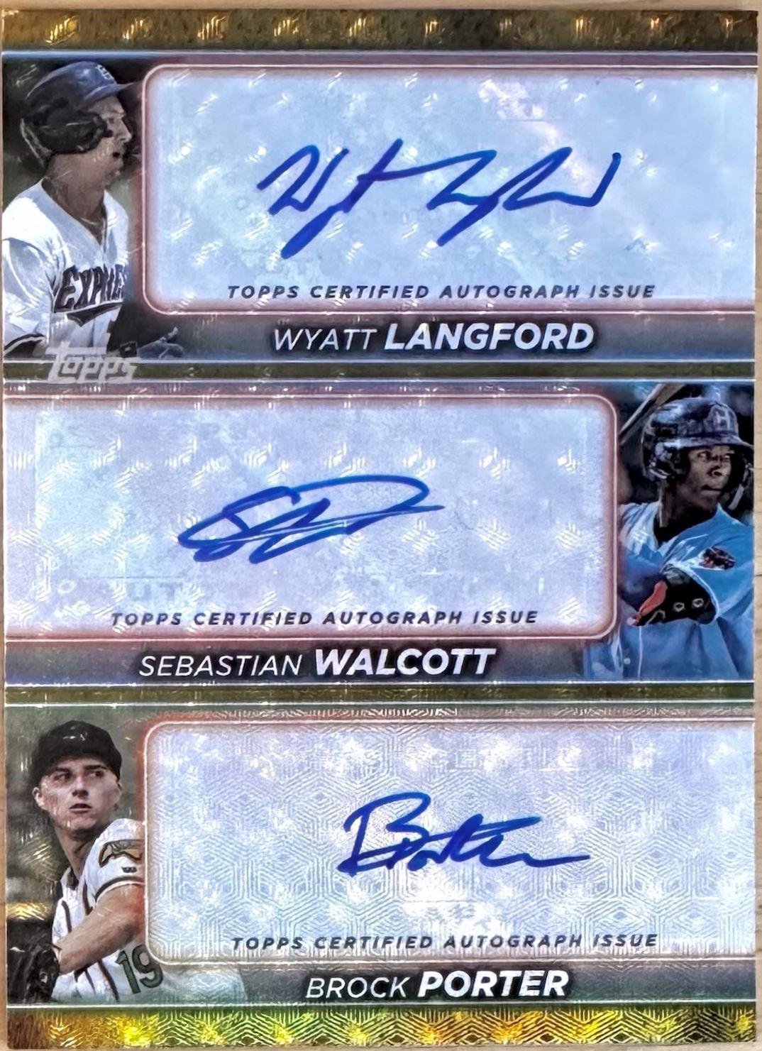 Brock Porter / Wyatt Langford / Sebastian Walcott [Foilfractor] #PDTA-LWP