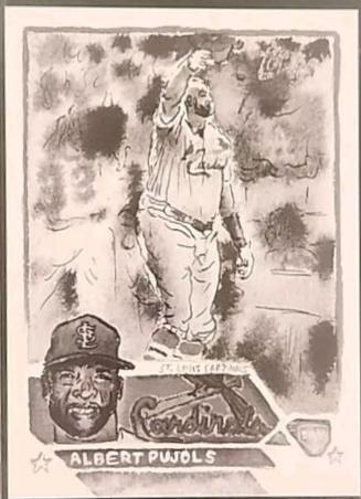Albert Pujols [Grayscale Filter] #T-2