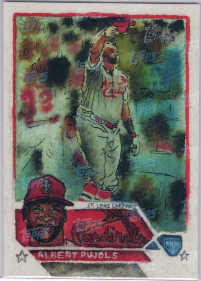 Albert Pujols [Topps Logo Laminate] #T-2