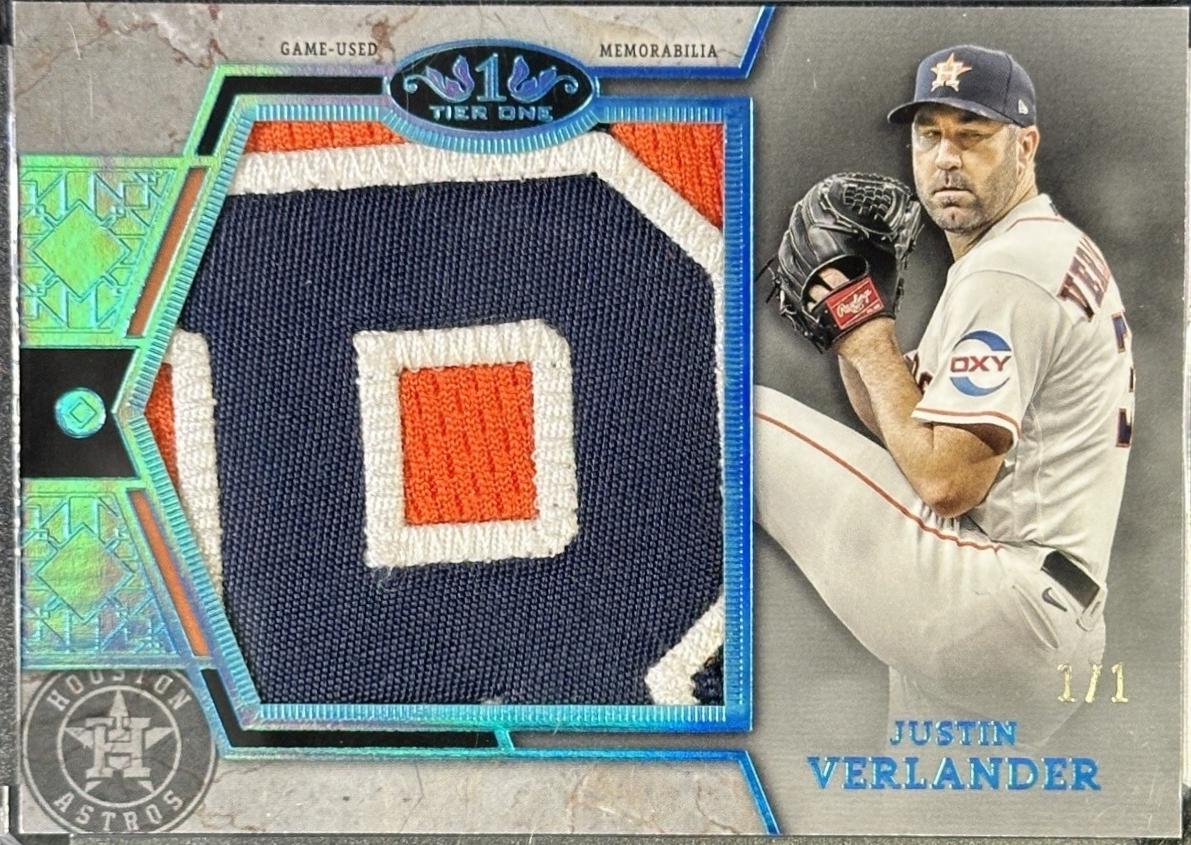 Justin Verlander [Holo Platinum Blue Foil] #PPR-JV