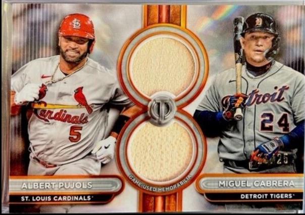 Albert Pujols / Miguel Cabrera [Orange Dual Player] #DR2-PC