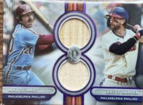 Bryce Harper / Mike Schmidt [Purple Dual Player] #DR2-SH