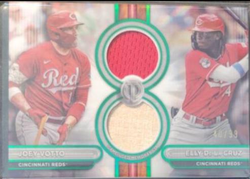 Elly De La Cruz / Joey Votto [Green Dual Player] #DR2-VD