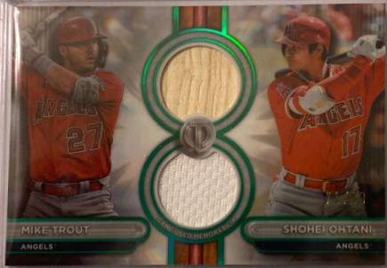 Mike Trout / Shohei Ohtani [Green Dual Player] #DR2-TO