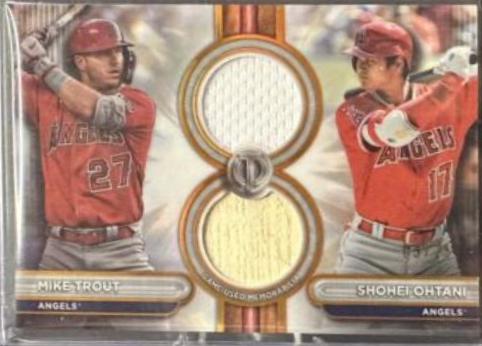 Mike Trout / Shohei Ohtani [Orange Dual Player] #DR2-TO