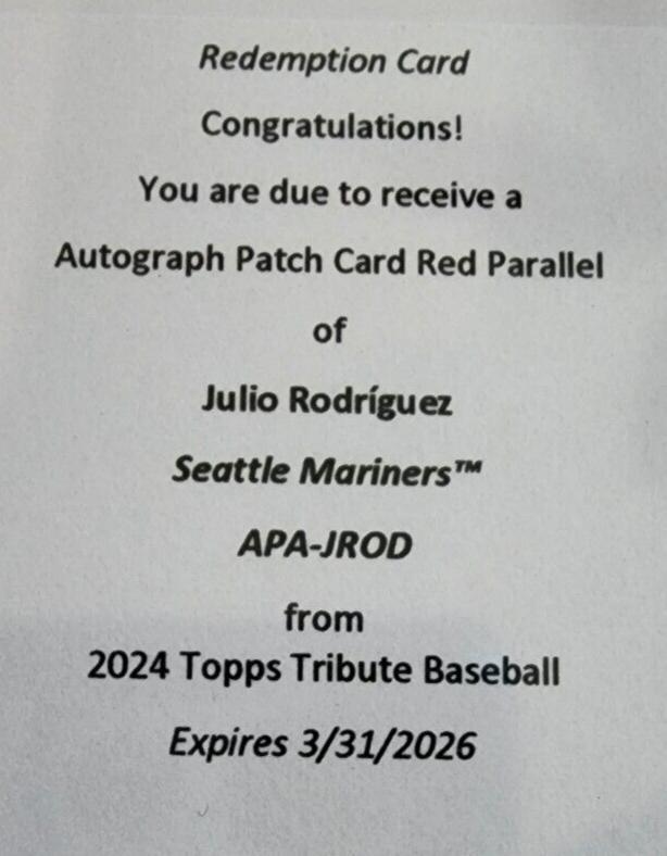 Julio Rodriguez [Red] #APA-JROD