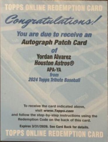 Yordan Alvarez #APA-YA