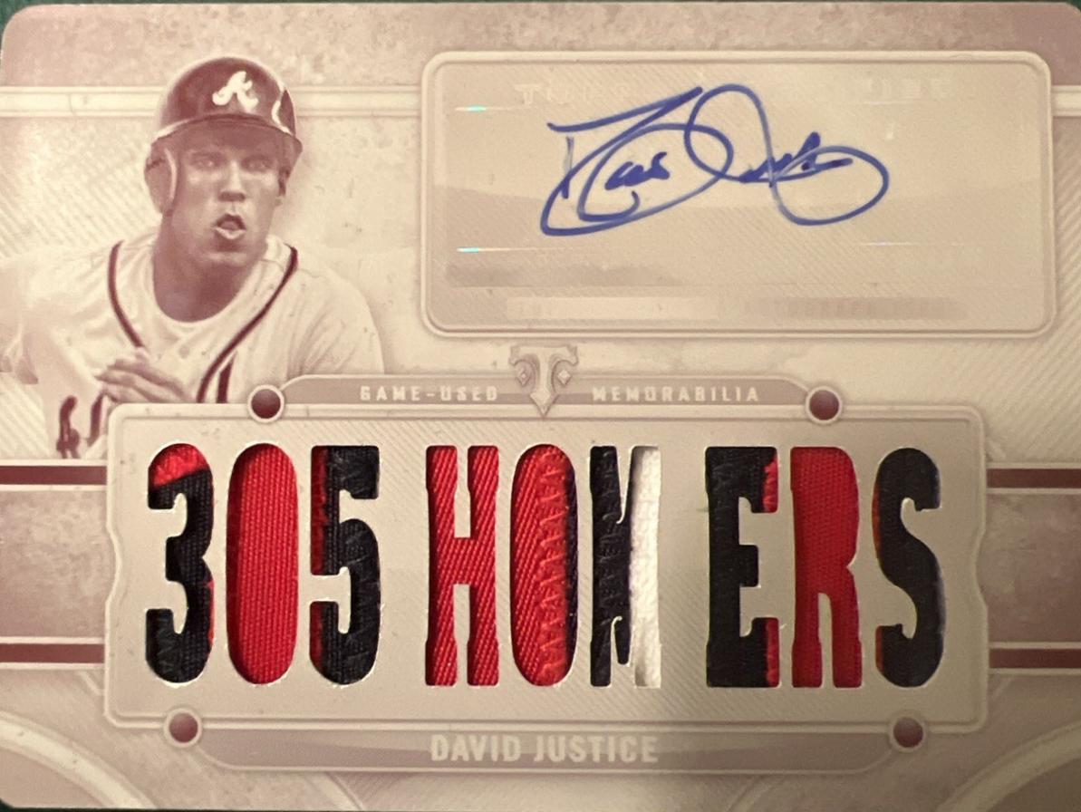 David Justice [Magenta Printing Plate] #TTAR-DJU3