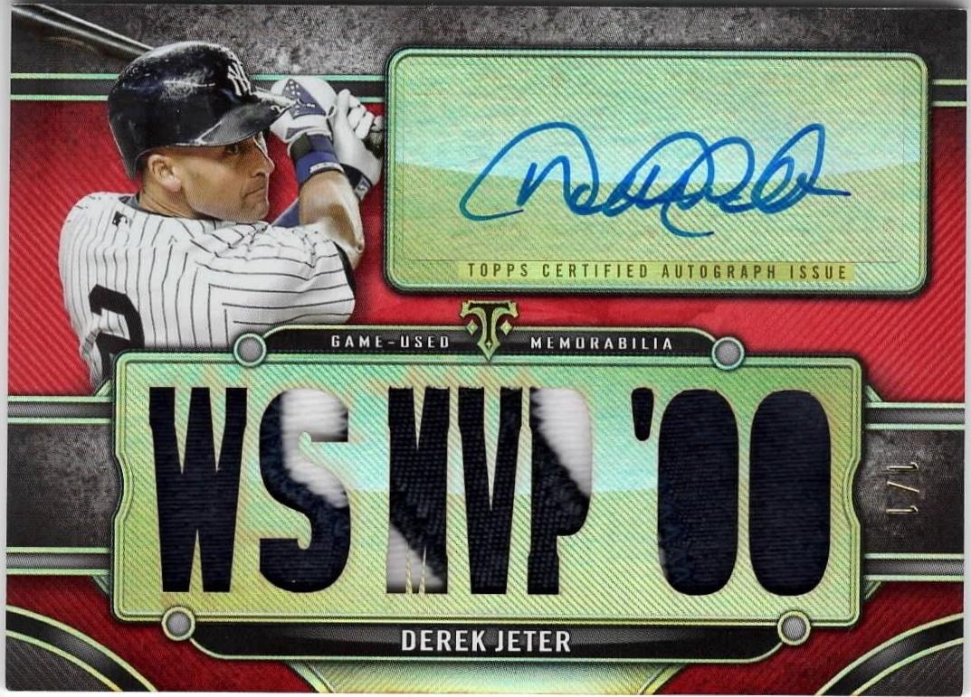 Derek Jeter [Black Printing Plate] #TTAR-DJ1