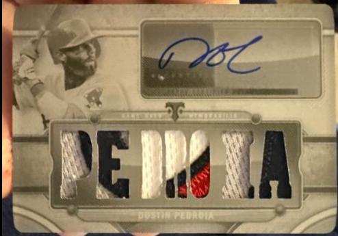 Dustin Pedroia [Black Printing Plate] #TTAR-DPE1