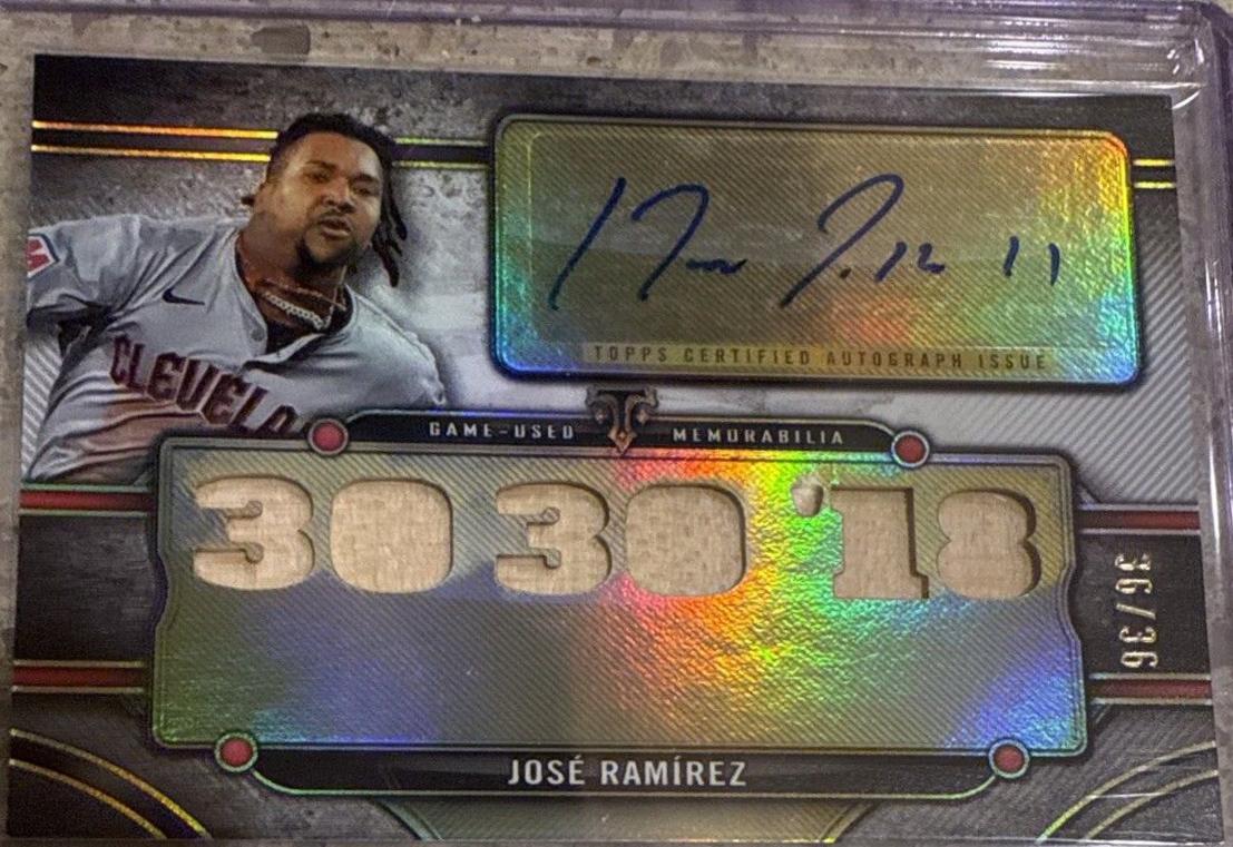 Jose Ramirez [Black Printing Plate] #TTAR-JRA3