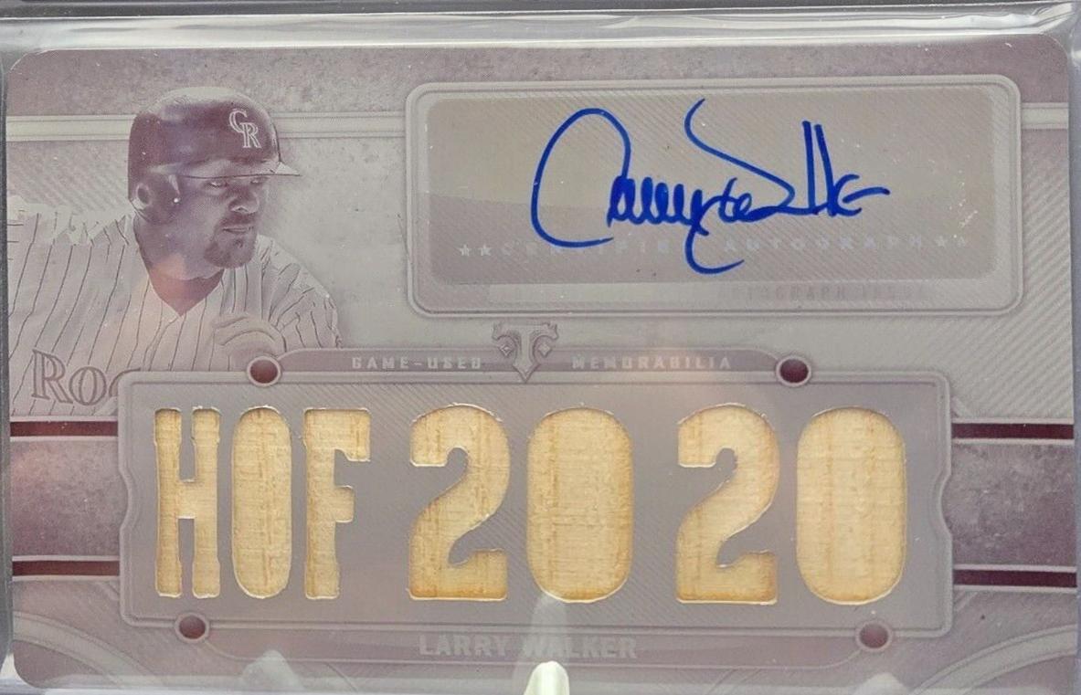 Larry Walker [Black Printing Plate] #TTAR-LW2