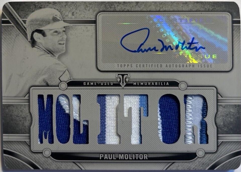 Paul Molitor [Black Printing Plate] #TTAR-MOL1