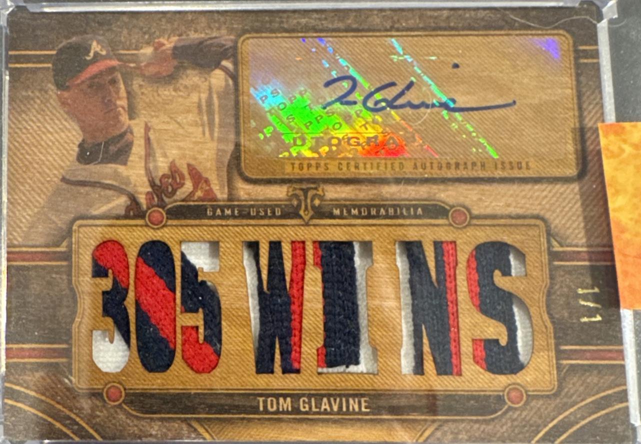 Tom Glavine [Black Printing Plate] #TTAR-TG2