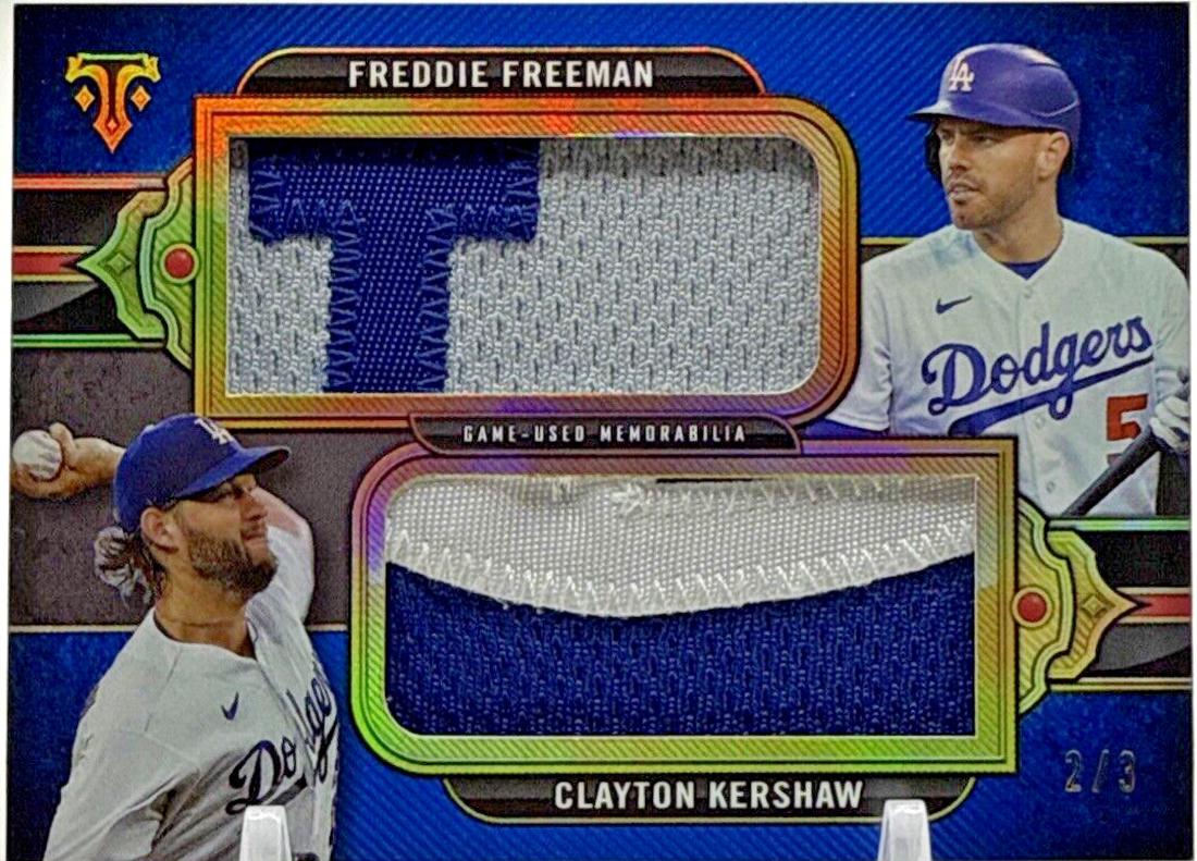 Freddie Freeman / Clayton Kershaw [Blue] #DRJ-KF