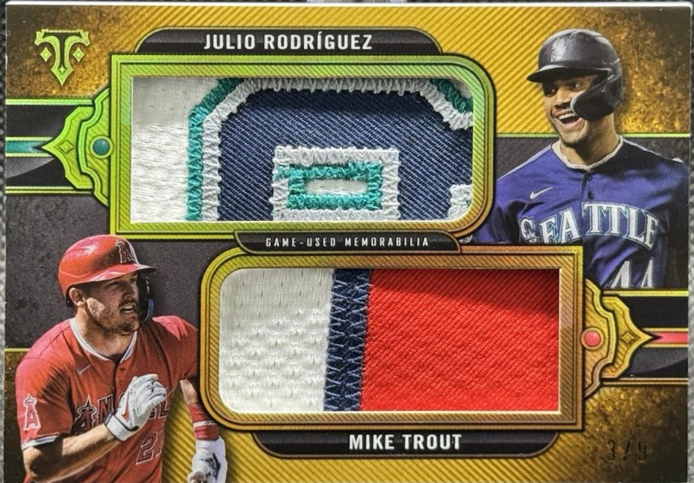 Julio Rodriguez / Mike Trout [Gold] #DJR-TR