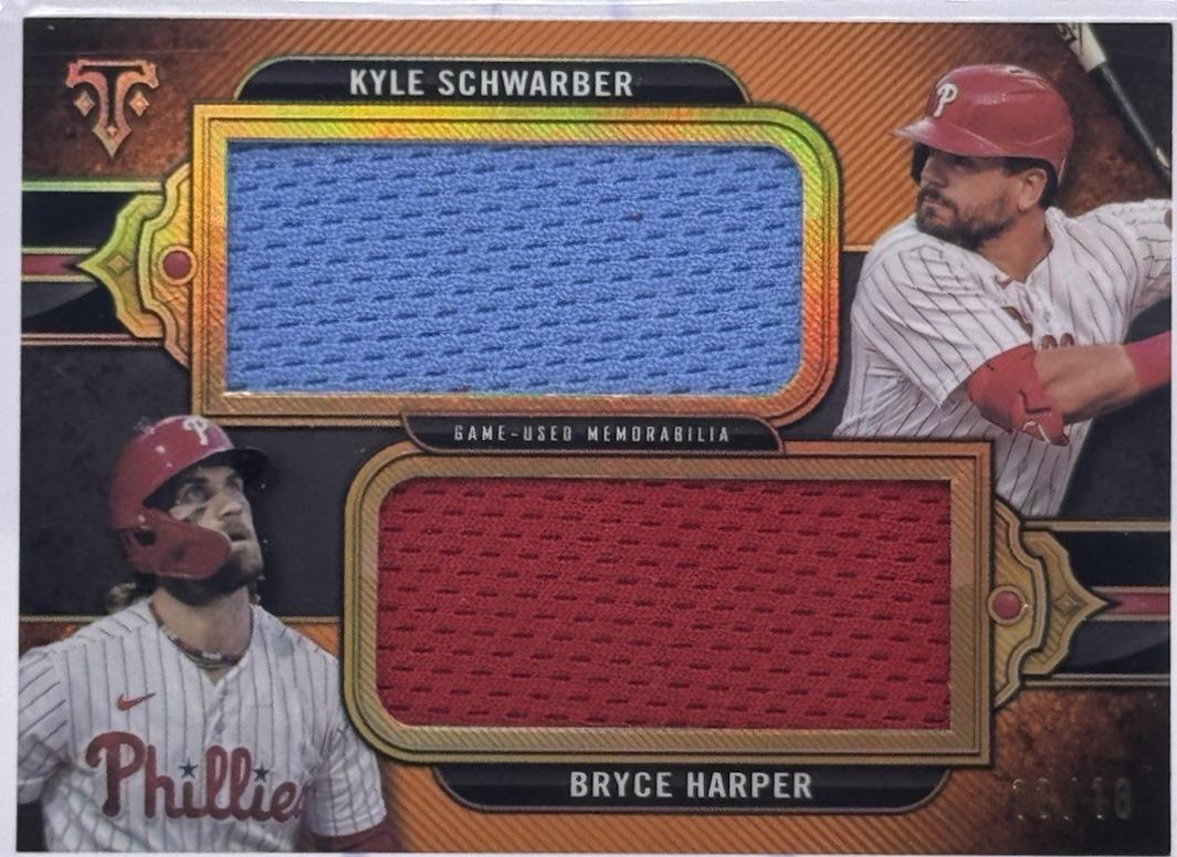 Kyle Schwarber / Bryce Harper [Amber] #DRJ-HS