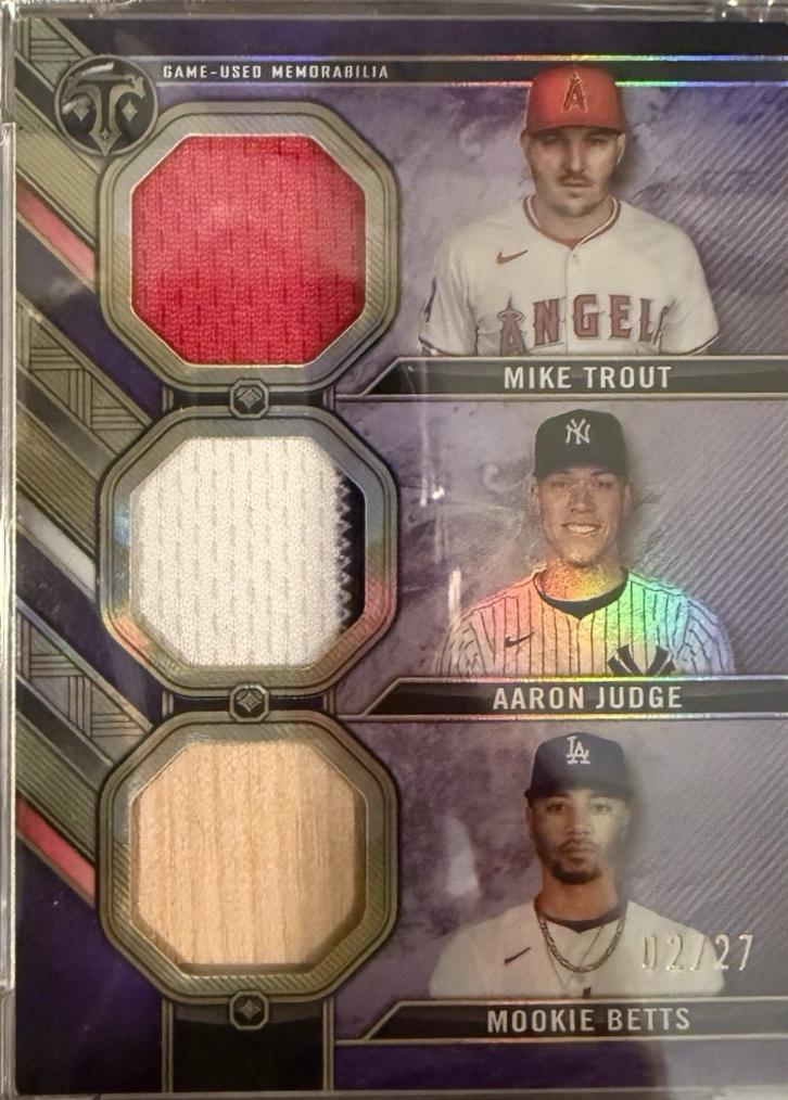 Aaron Judge / Mookie Betts / Mike Trout [Amethyst] #RCC-TJB