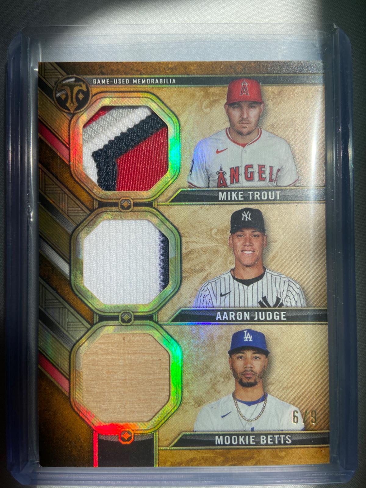 Aaron Judge / Mookie Betts / Mike Trout [Emerald] #RCC-TJB