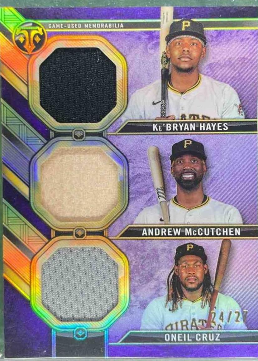 Andrew McCutchen / Oneil Cruz / Ke'Bryan Hayes [Amethyst] #RCC-HMO